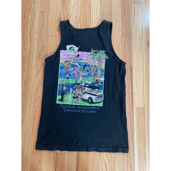 Steve Nazar Sketchy Tank Black Tank Size Small - Picture 2 of 3